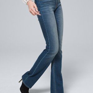 White House Black Market WHBM Everyday Soft Denim Mid-Rise Flare Jeans NEW